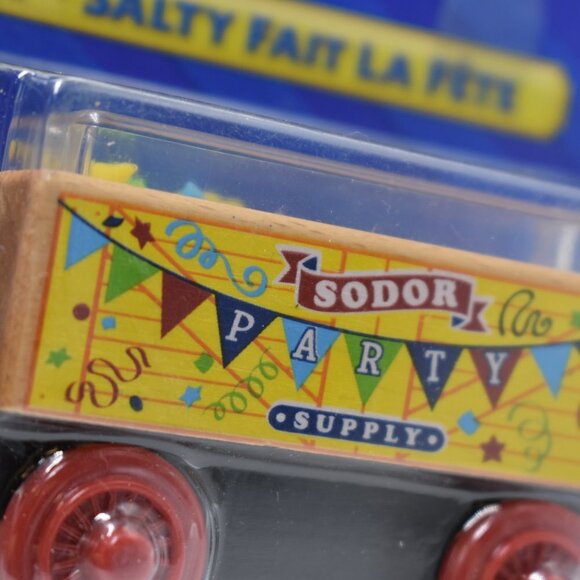 Celebration Salty & Confetti Car Sodor Party Thomas & Friends Wooden Railway New - Picture 9 of 14